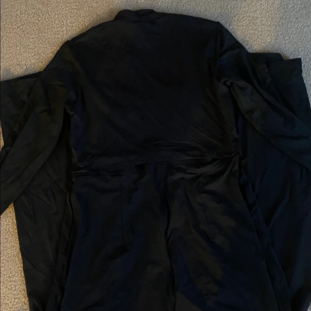 XLARGE.  HALARA LONG SLEEVE WIDE LEG EASY PEEZY JUMPSUIT - Picture 9 of 11